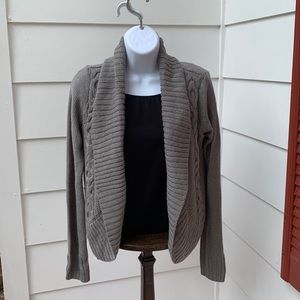 Mossimo Supply Company grey long-sleeve, open-front cardigan